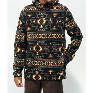 Dravus Mens 
Medium McKinley Black Geo Print Tech Fleece Jacket Gorpcore Outdoor